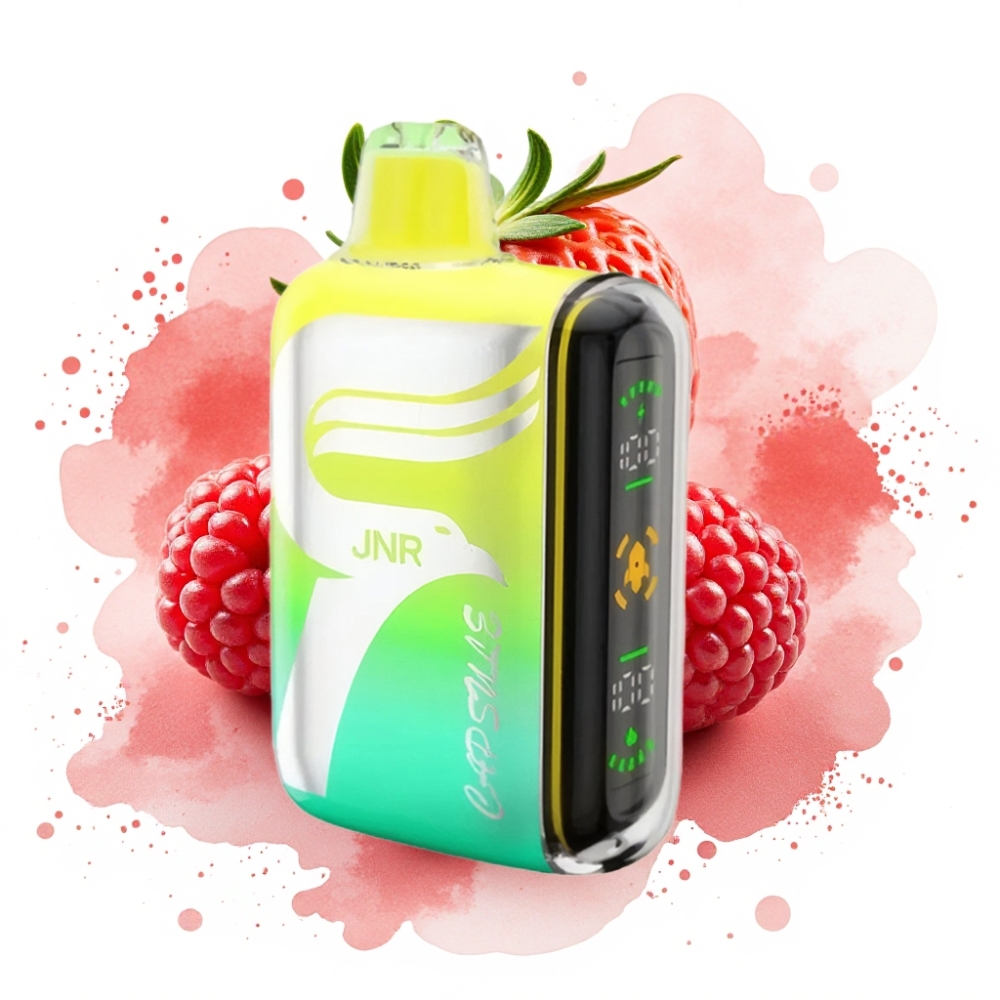 JNR Capsule 15000 Puffs 20ml 850mAh Dual Mesh Strawberry Raspberry Cherry