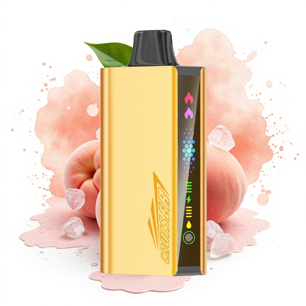 JNR Cruiser 12000 Puffs No-Charge 25ml Dual Mesh Peach Ice