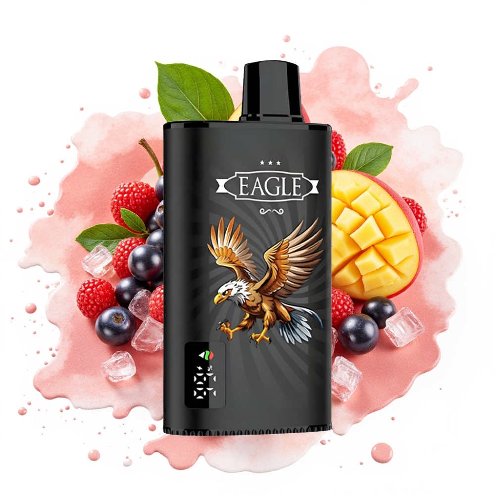 JNR EAGLE Smart 23000 Puffs 25ml 750mAh Digital Screen Adjustable Airflow Blackcurrant Mango Ice