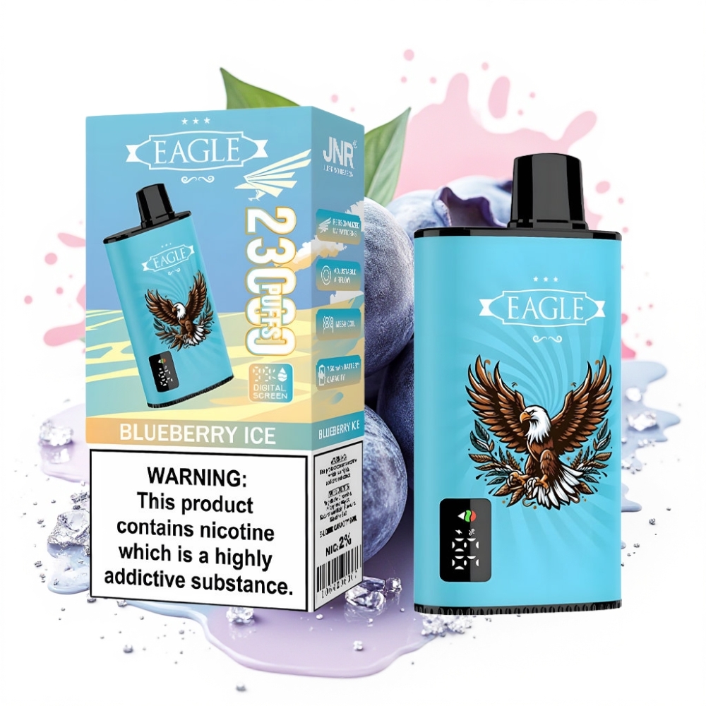 JNR EAGLE Smart 23000 Puffs Digital Screen Adjustable Airflow Blueberry Ice