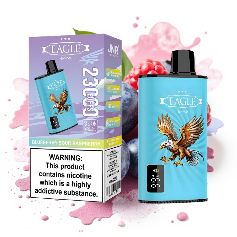 JNR EAGLE Smart 23000 Puffs Digital Screen Adjustable Airflow Blueberry Sour Raspberry