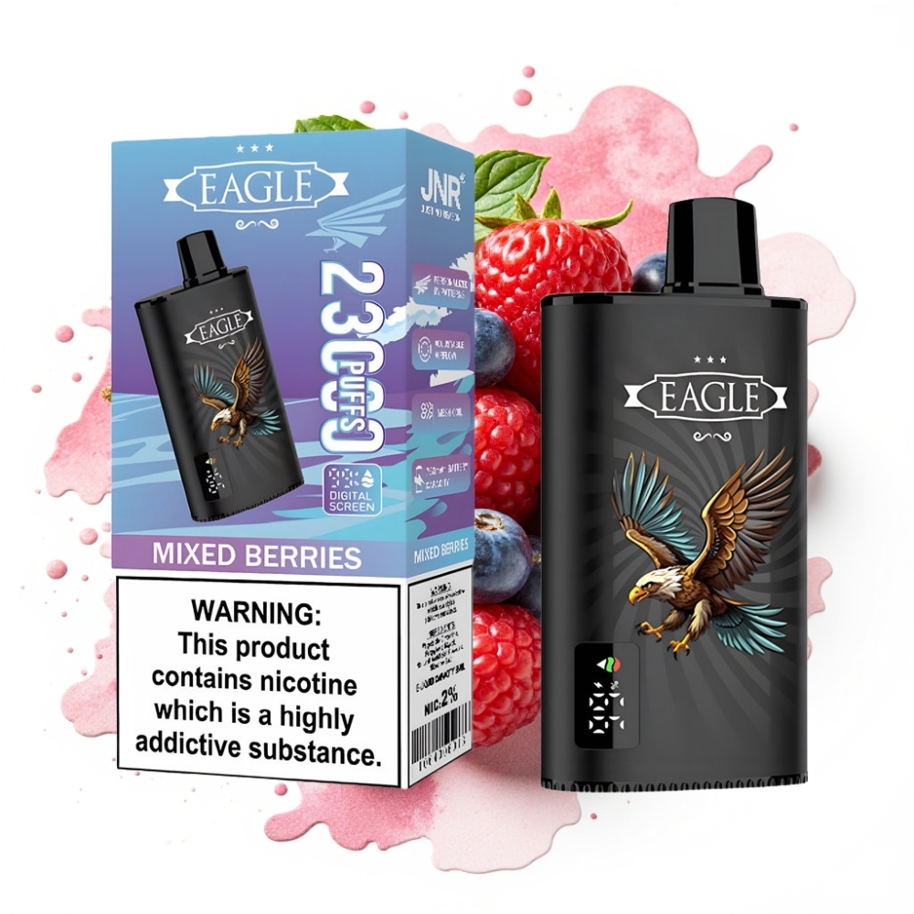 JNR EAGLE Smart 23000 Puffs Digital Screen Adjustable Airflow Mixed Berries