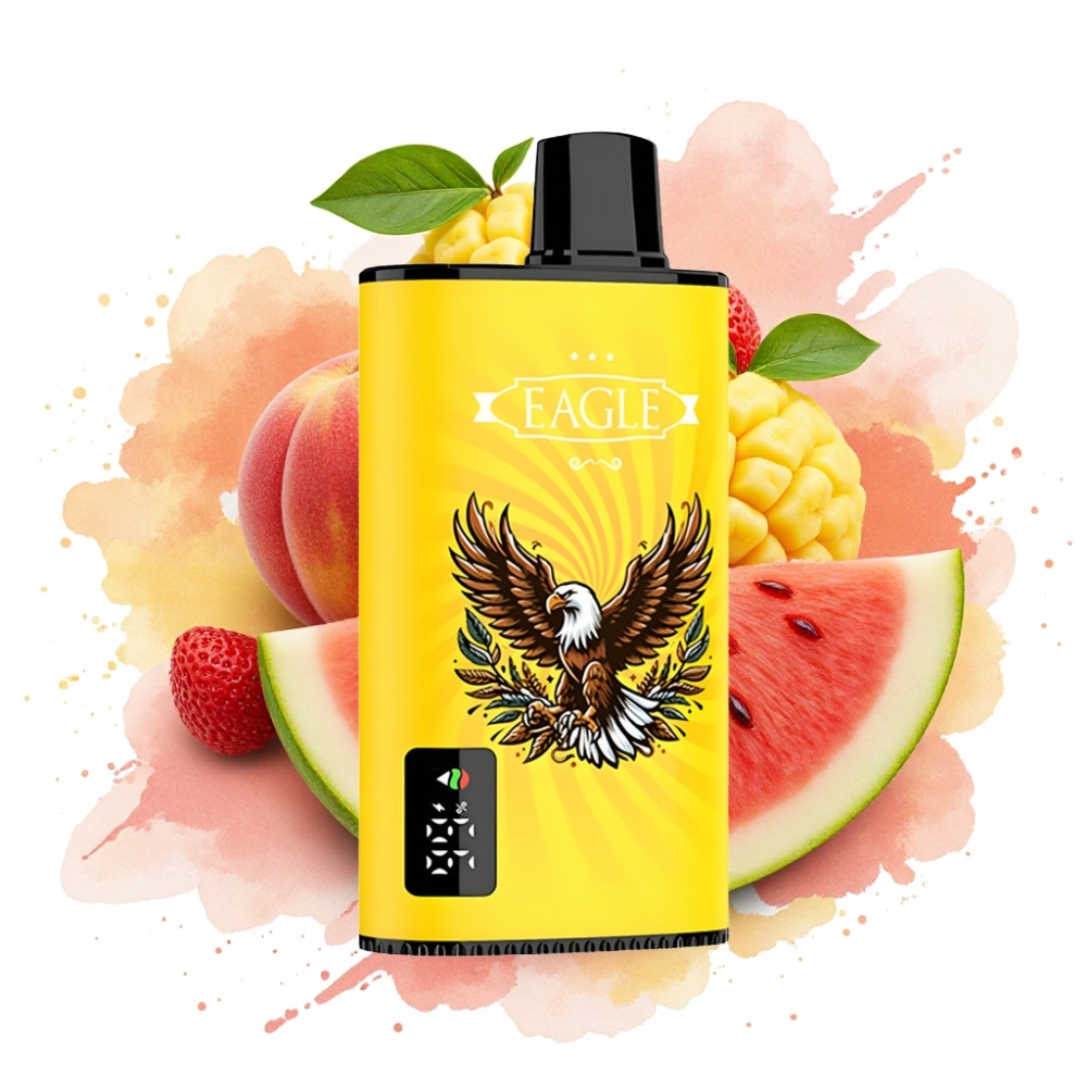 JNR EAGLE Smart 23000 Puffs Digital Screen Adjustable Airflow Peach Mango Watermelon