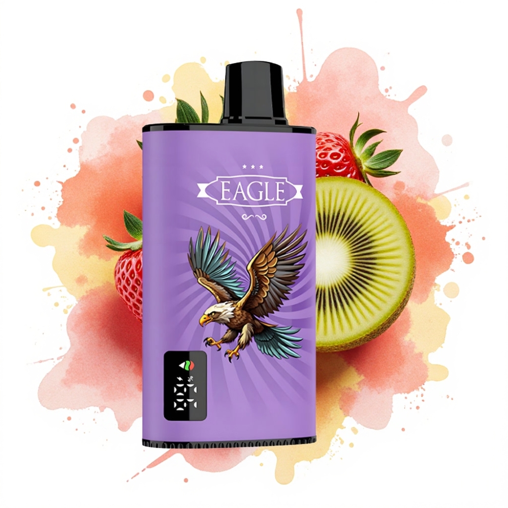 JNR EAGLE Smart 23000 Puffs Digital Screen Adjustable Airflow Strawberry Kiwi
