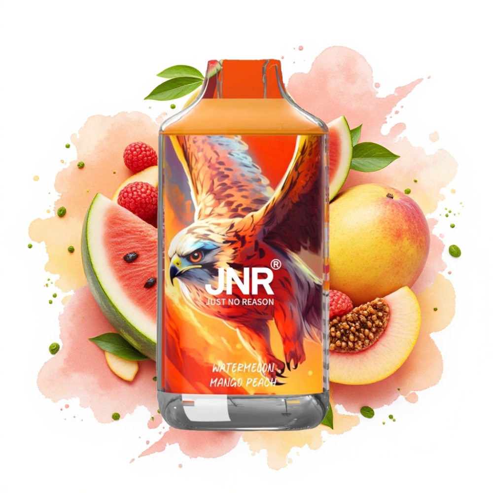 JNR Falcon 16000 Puffs 850mAh 22ml Dual Mesh Coil Watermelon Mango Peach