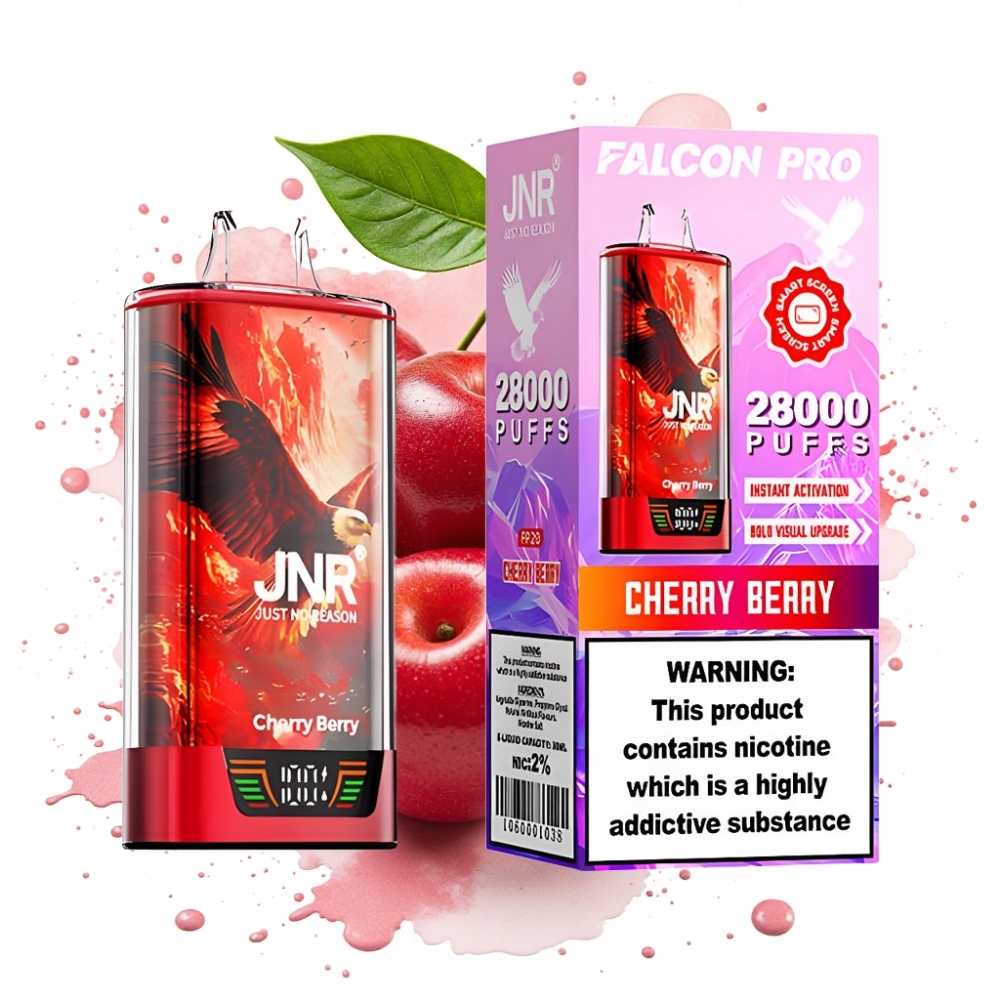 JNR Falcon Pro 28000 Puffs 30ml 5% Cherry Berry