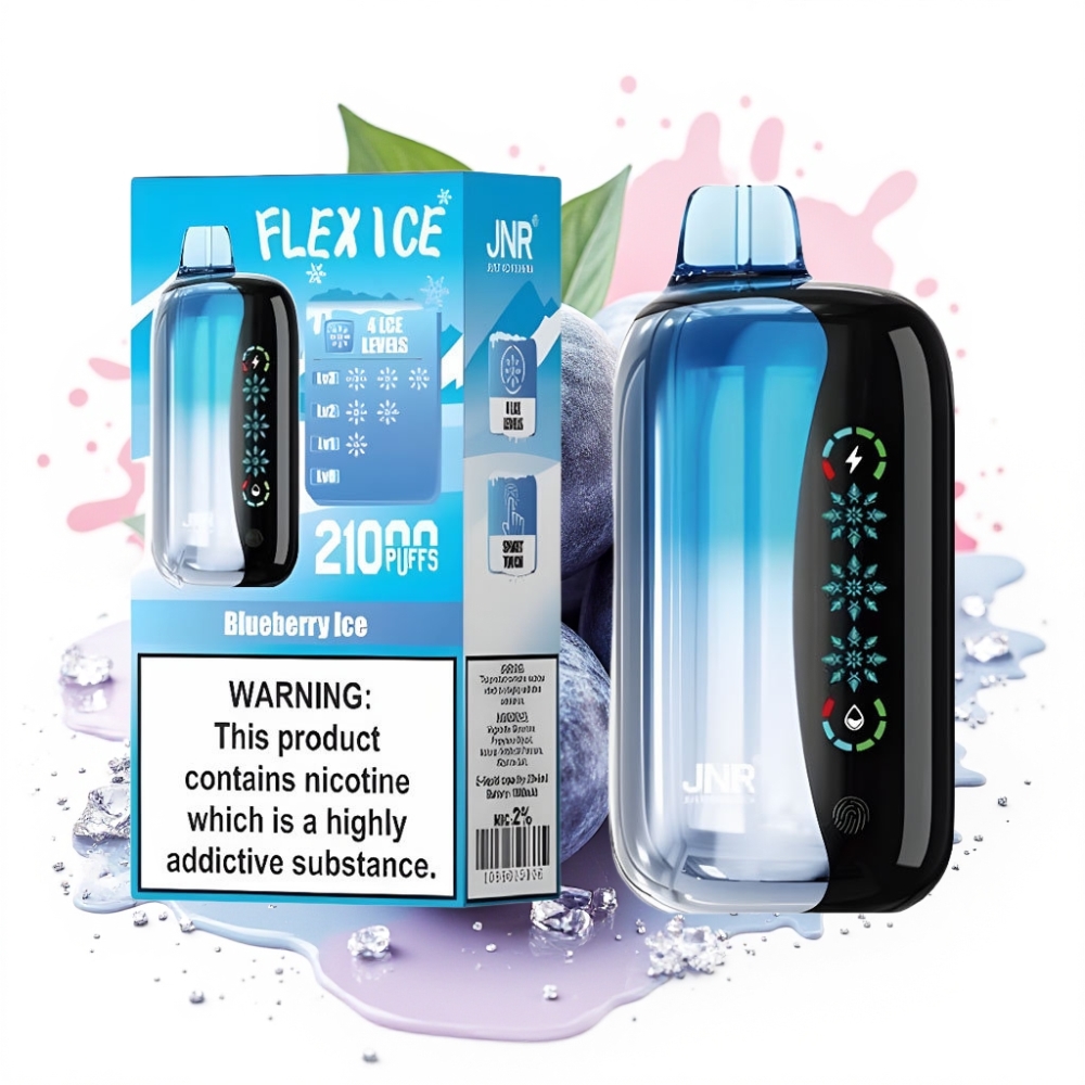 JNR Flex Ice 21000 Puffs 26ml Ice Adjustable Dual Mesh Blueberry Ice