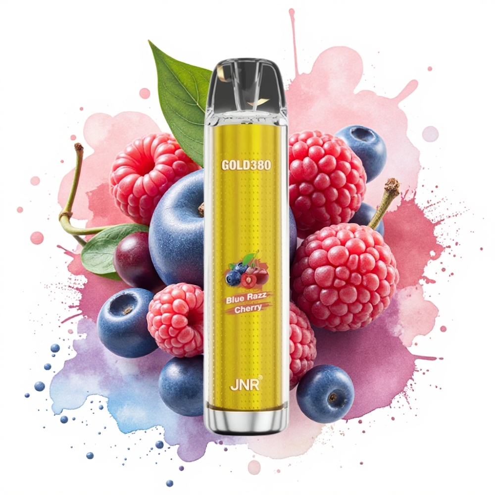 JNR Gold380 6000 Puffs 1500mAh 13ml Blue Razz Cherry Disposable Vape