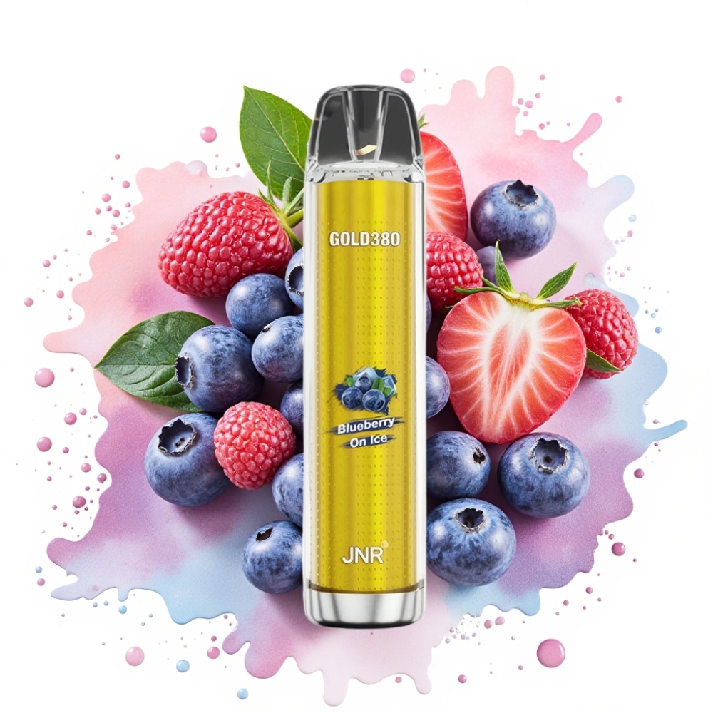 JNR Gold380 6000 Puffs 1500mAh 13ml Blueberry On Ice