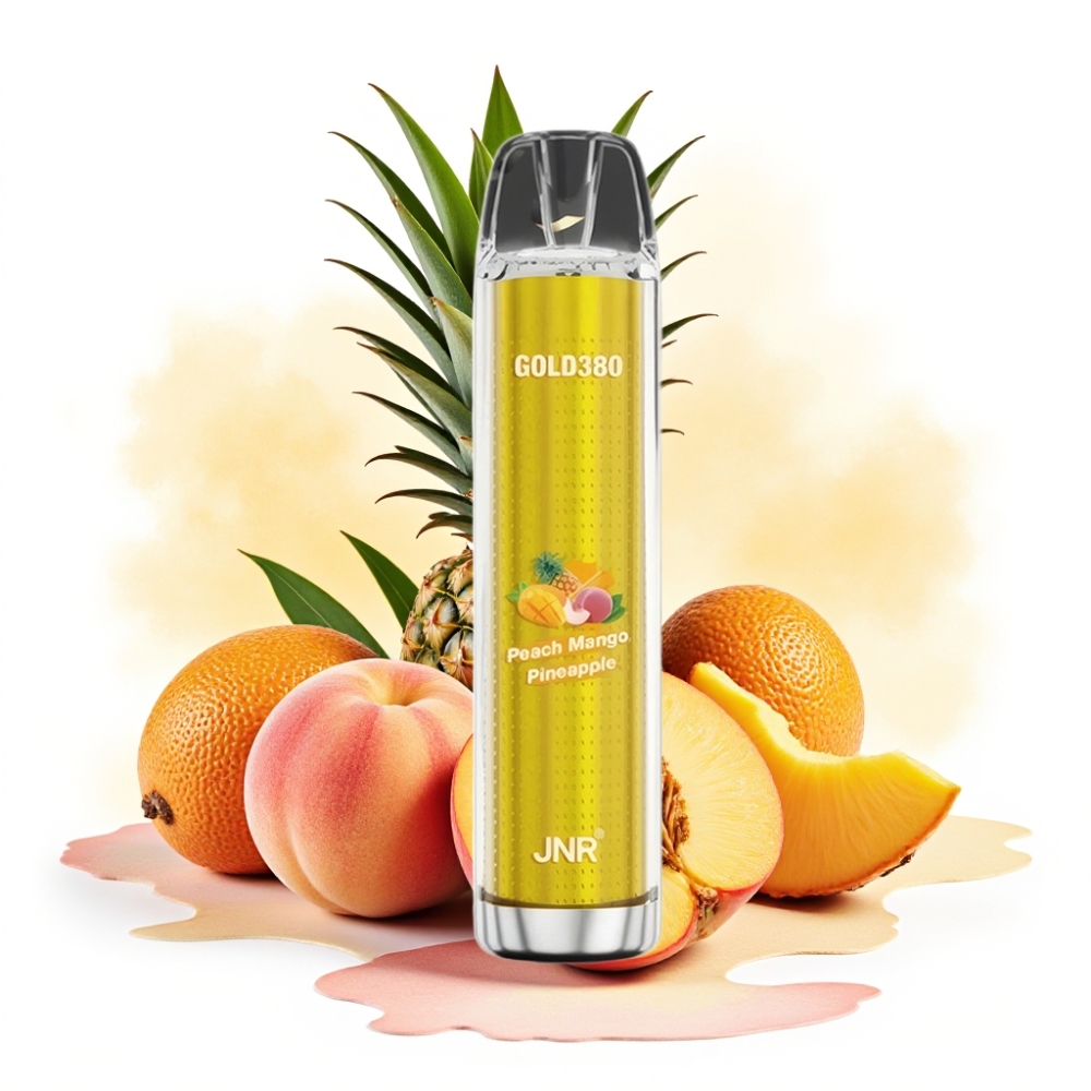 JNR Gold380 6000 Puffs 1500mAh 13ml Peach Mango Pineapple