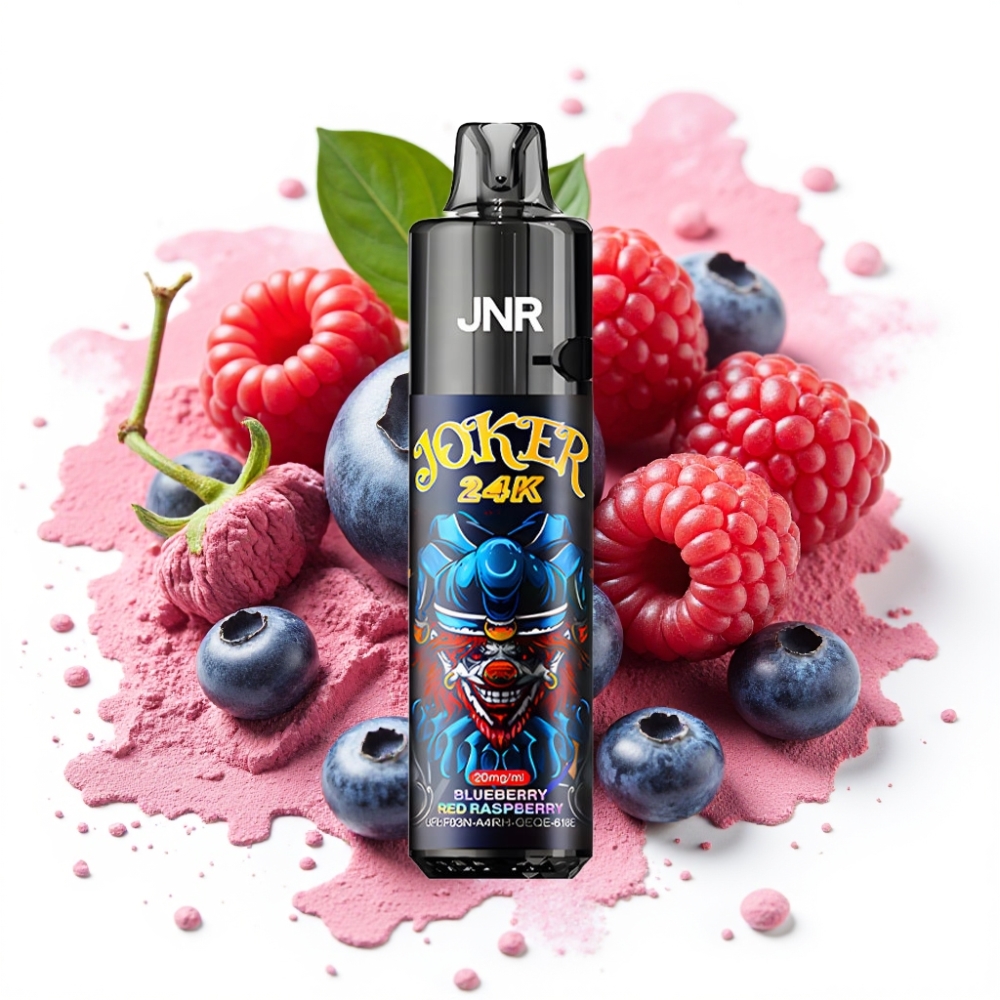 JNR Joker 24K Puffs Refillable 800mAh Type-C Blueberry Red Raspberry