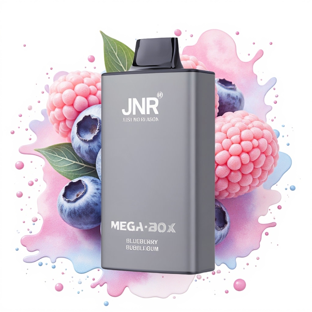 JNR Mega Box 25000 Puffs 30ml 850mAh Dual Mesh Blueberry Bubblegum Disposable Vape