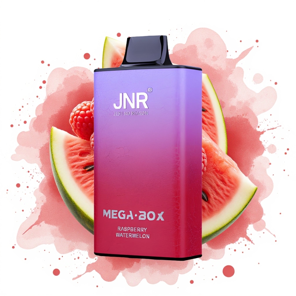 JNR Mega Box 25000 Puffs 30ml Dual Mesh Raspberry Watermelon Disposable Vape