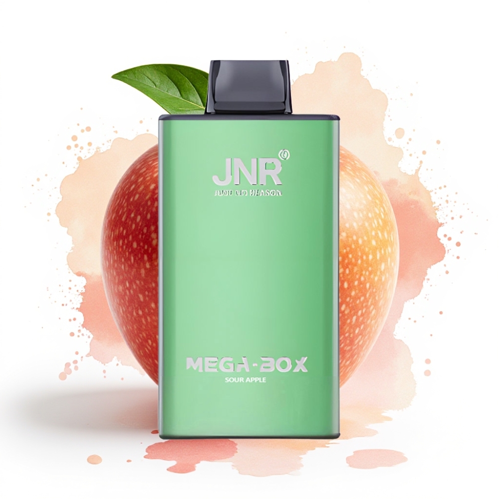 JNR Mega Box 25000 Puffs 30ml Dual Mesh Sour Apple