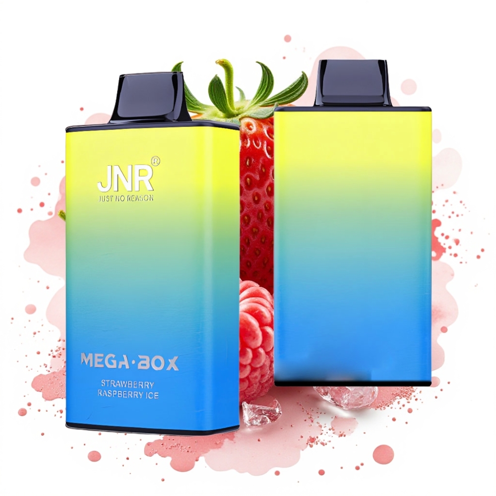 JNR Mega Box 25000 Puffs 30ml Dual Mesh Strawberry Raspberry Ice