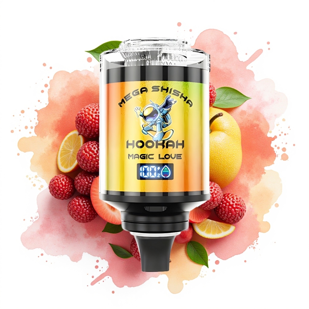 JNR Mega Shisha Hookah 100K 60ml 2200mAh Type-C Magic Love