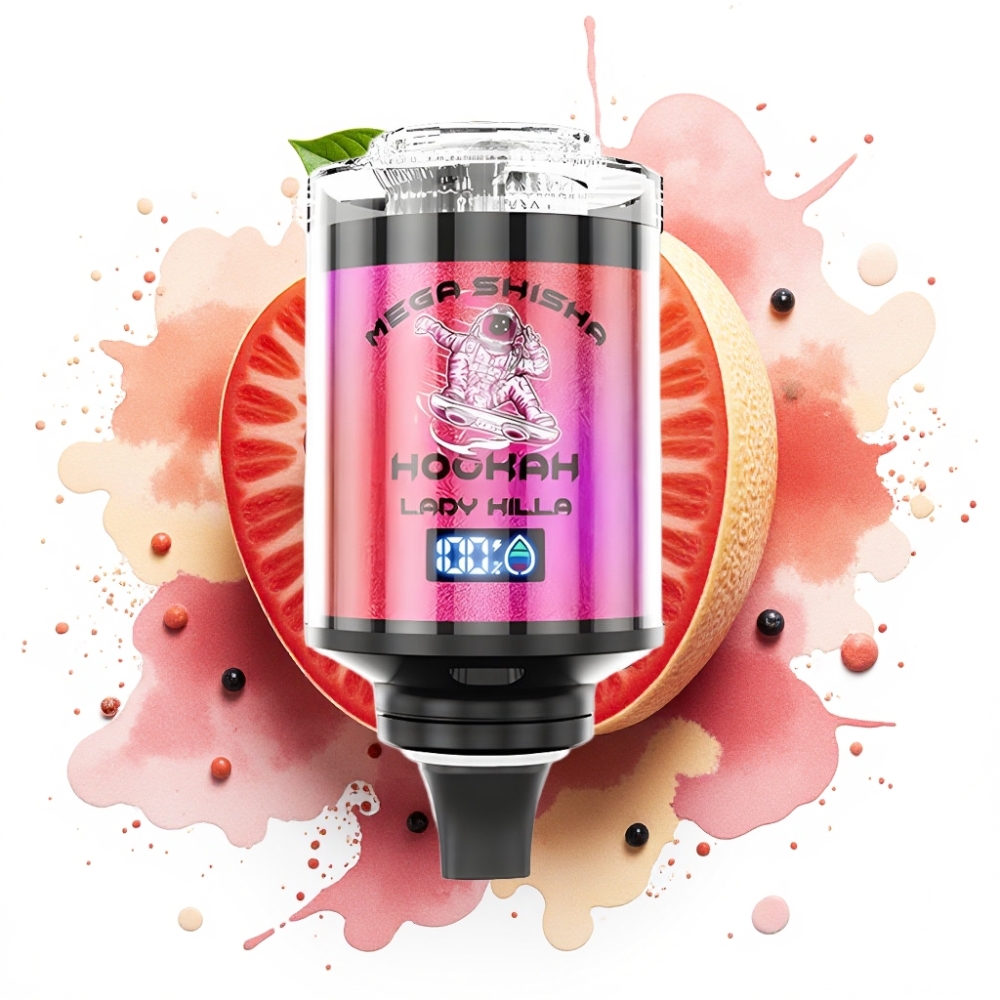 JNR Mega Shisha Hookah 100K Desktop Compatibility 60mL 2200mAh Type-C Lady Killa