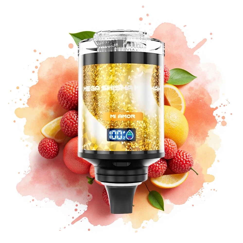 JNR Mega Shisha Hookah 100K Desktop Compatibility 60mL 2200mAh Type-C Mi Amor