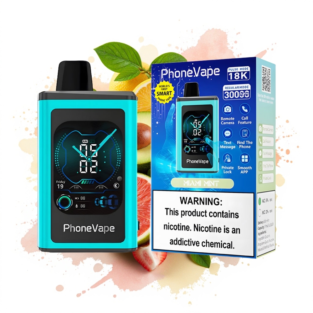 JNR PhoneVape 30000 Puffs Rechargeable Turbo App Miami Mint