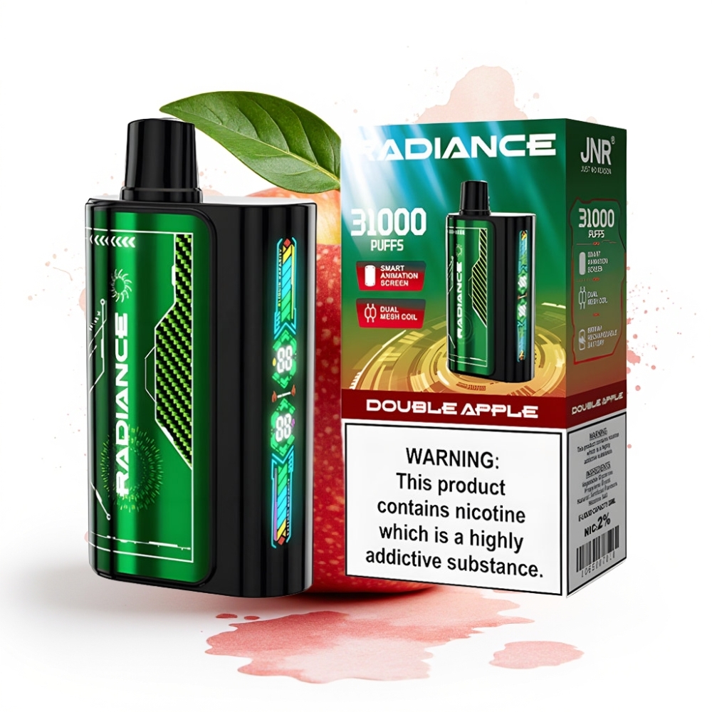JNR Radiance 31000 Puffs 28ml Dual Mesh 950mAh DOUBLE APPLE