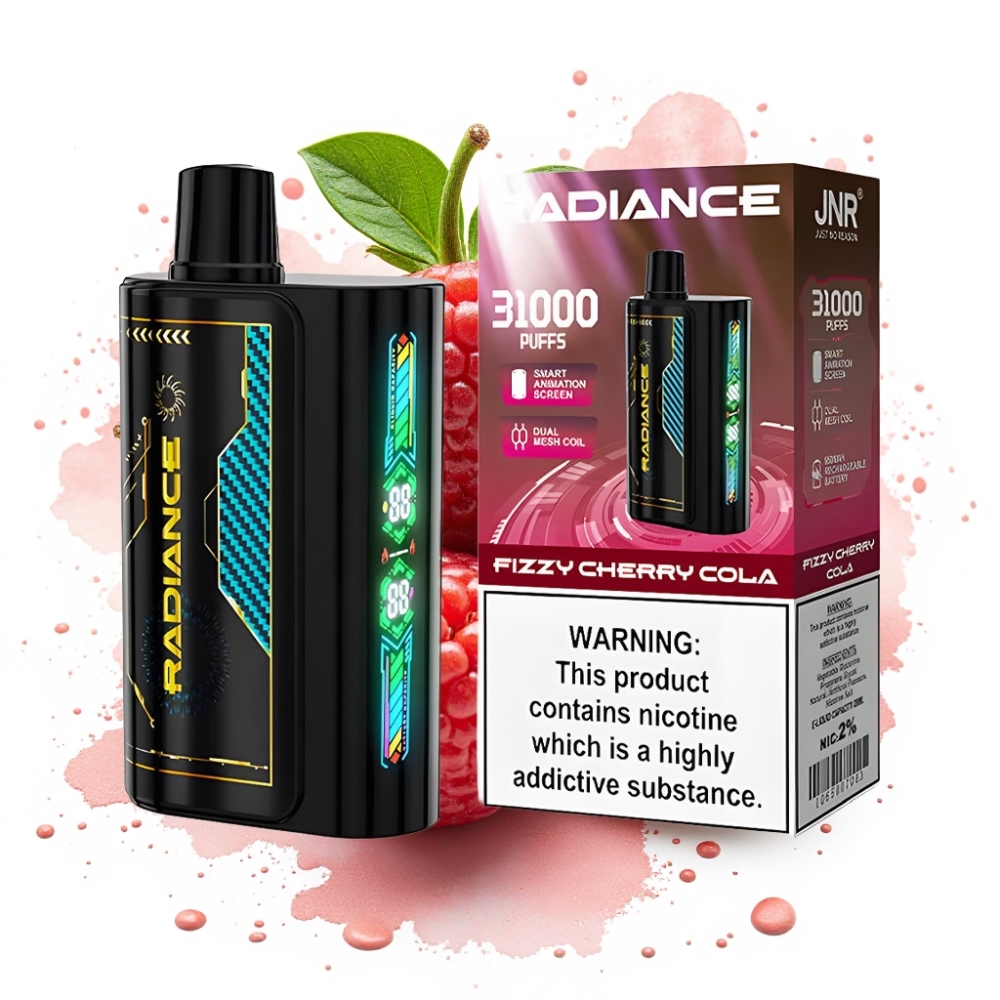 JNR Radiance 31000 Puffs 28ml Dual Mesh FIZZY CHERRY COLA