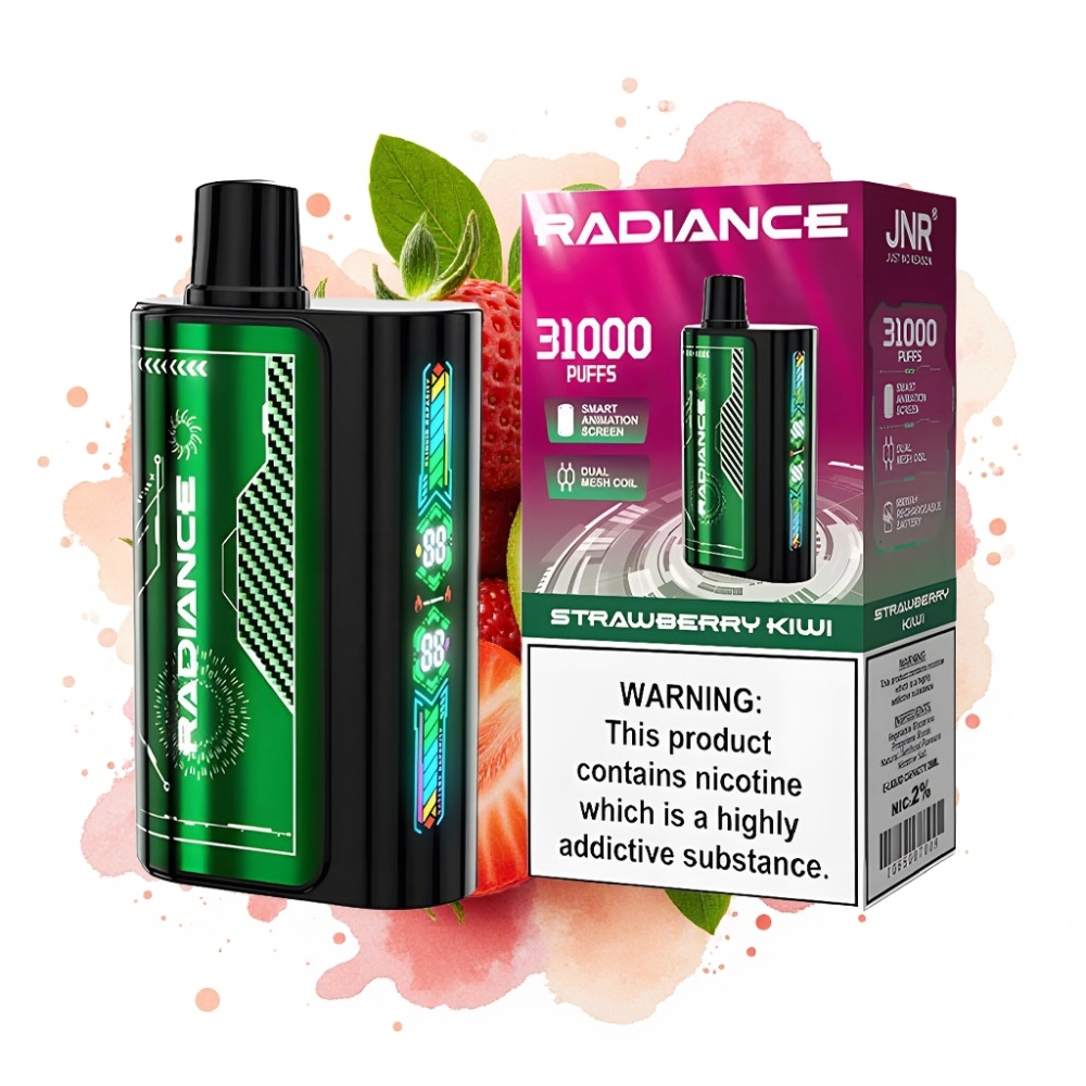 JNR Radiance 31000 Puffs 28ml Dual Mesh Strawberry Kiwi
