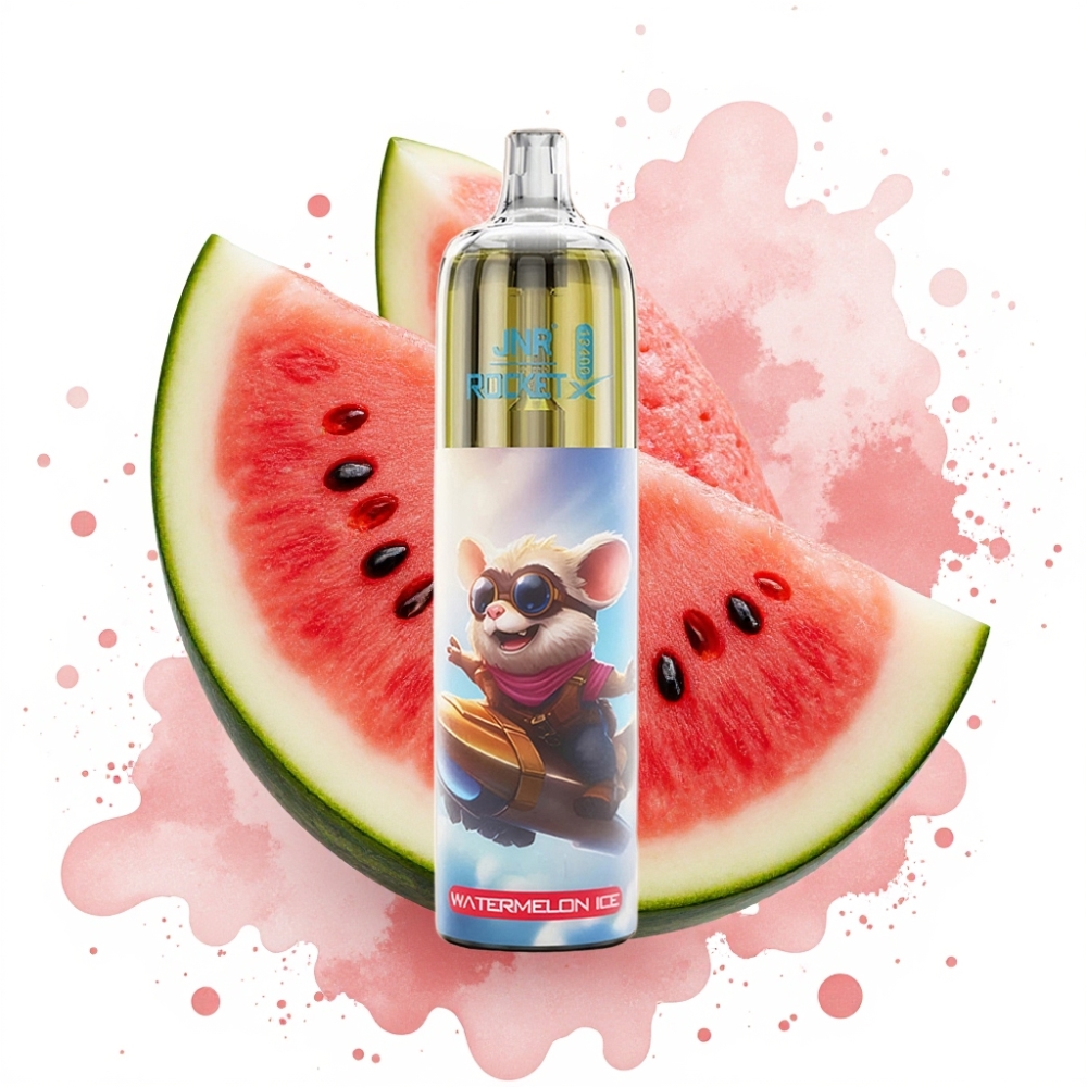 JNR Rocket-X 12400 Puffs Adjustable Airflow RGB 25ml Watermelon Ice