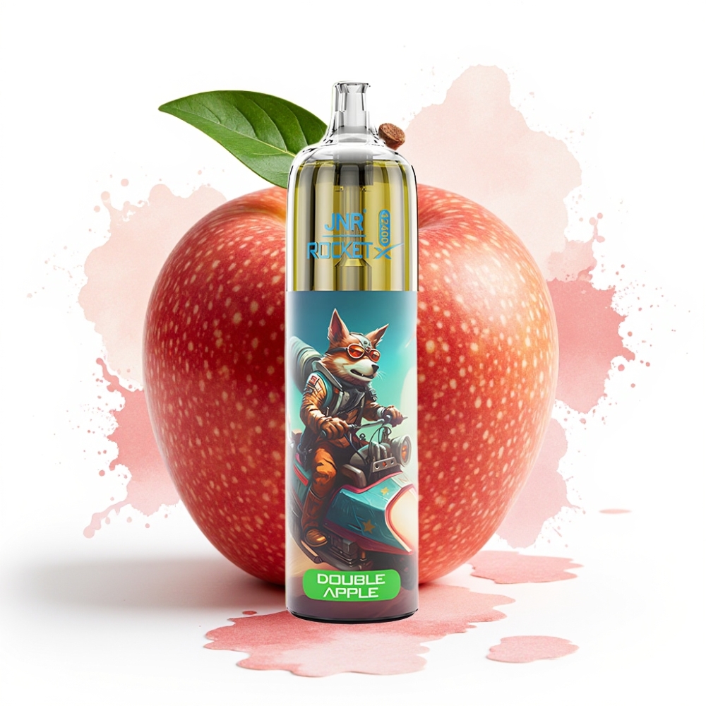 JNR Rocket-X 12400 Puffs Adjustable Airflow RGB Double Apple