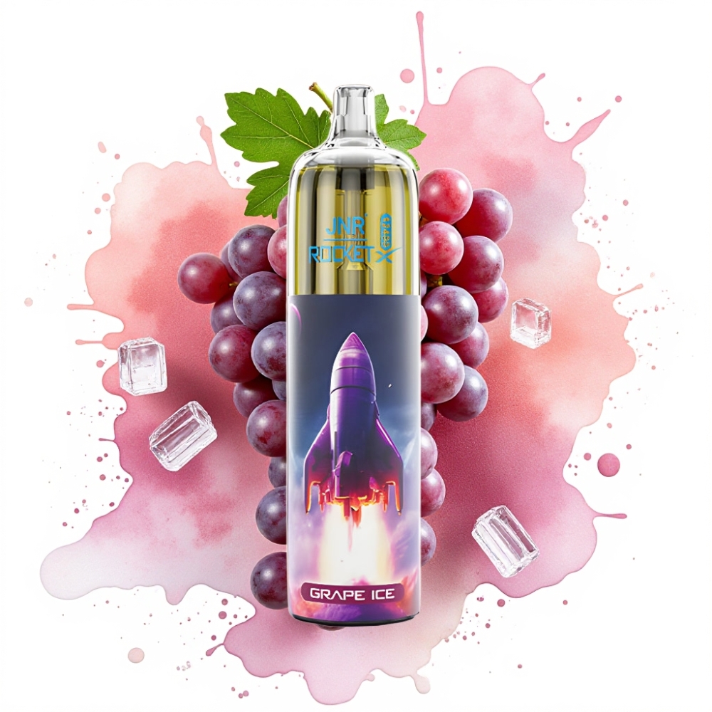 JNR Rocket-X 12400 Puffs Adjustable Airflow RGB Mesh Grape Ice