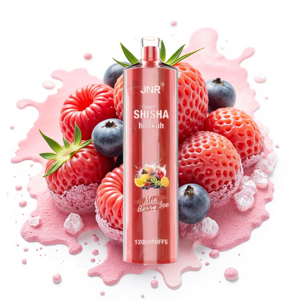 JNR Shisha Hookah 12000 Puffs 750mAh 24ml Berry Ice