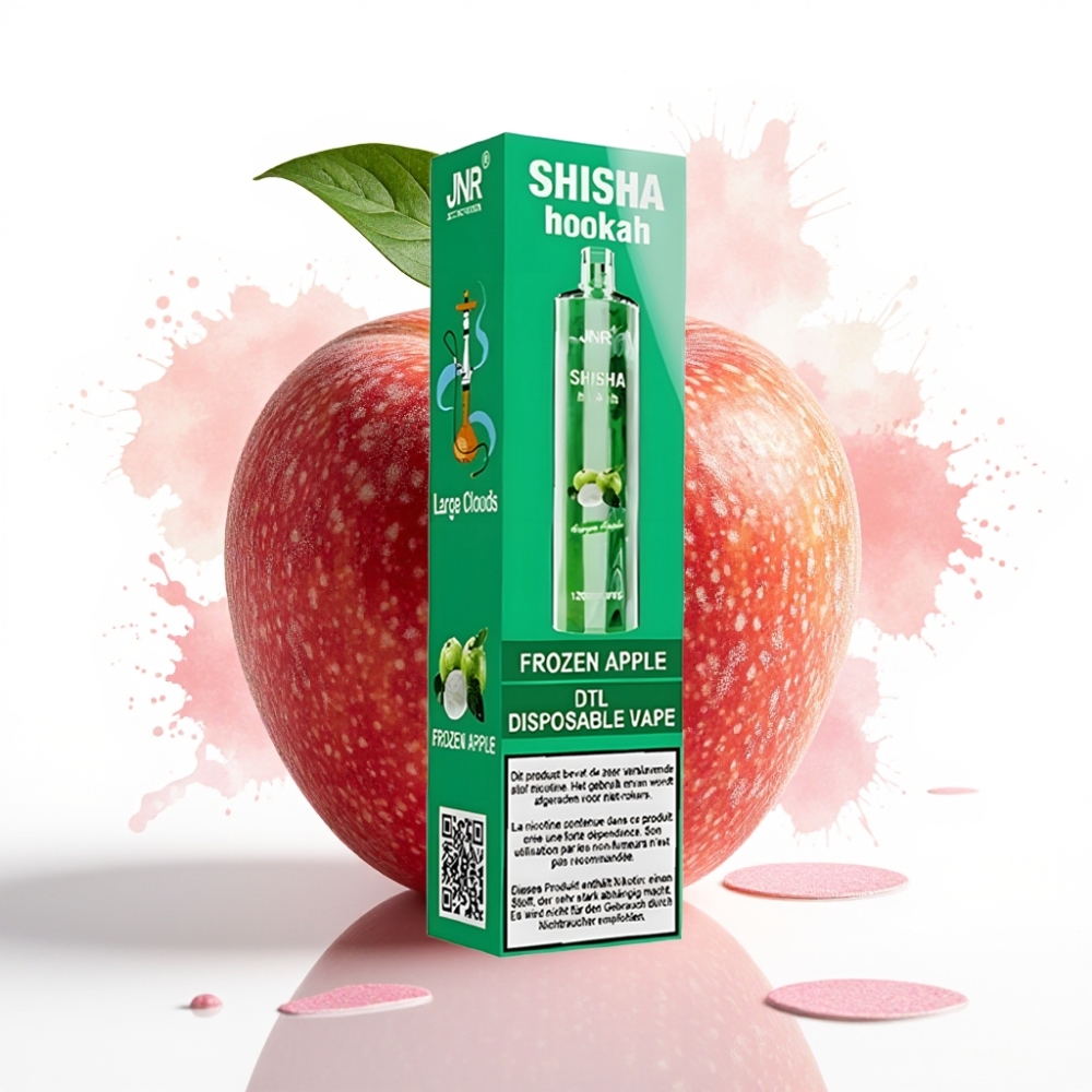 JNR Shisha Hookah 12000 Puffs 750mAh 24ml Frozen Apple