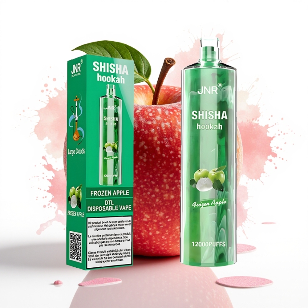JNR Shisha Hookah 12000 Puffs 750mAh 24ml Frozen Apple