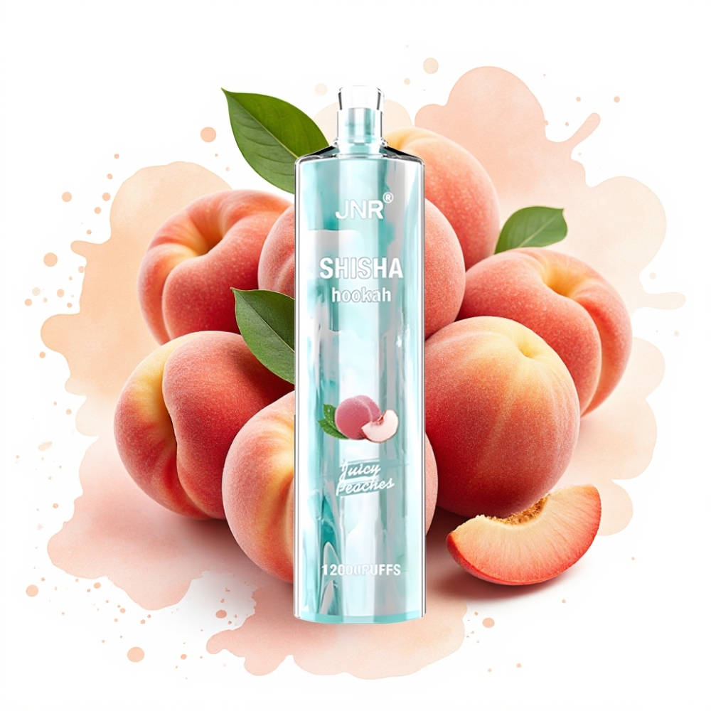 JNR Shisha Hookah 12000 Puffs 750mAh 24ml Juicy Peaches