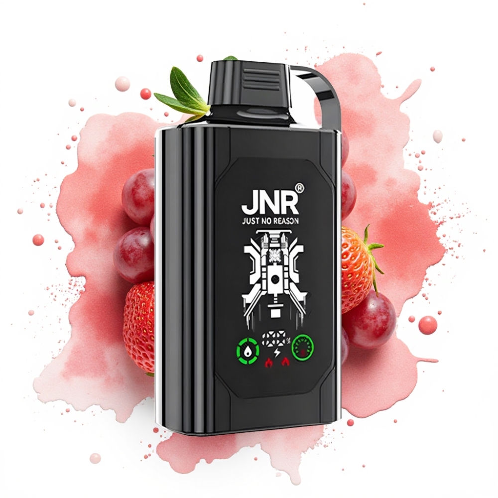 JNR Shisha Hookah Box 20500 Puffs HD Display 1000mAh 25ml Dual Mesh Coil Type-C Quick Charge Strawberry Grape