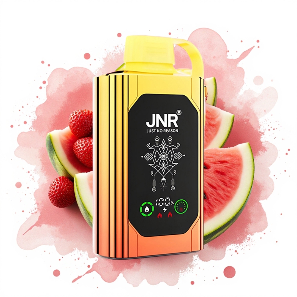 JNR Shisha Hookah Box 20500 Puffs HD Display 1000mAh 25ml Dual Mesh Coil Type-C Watermelon Strawberry Bubblegum