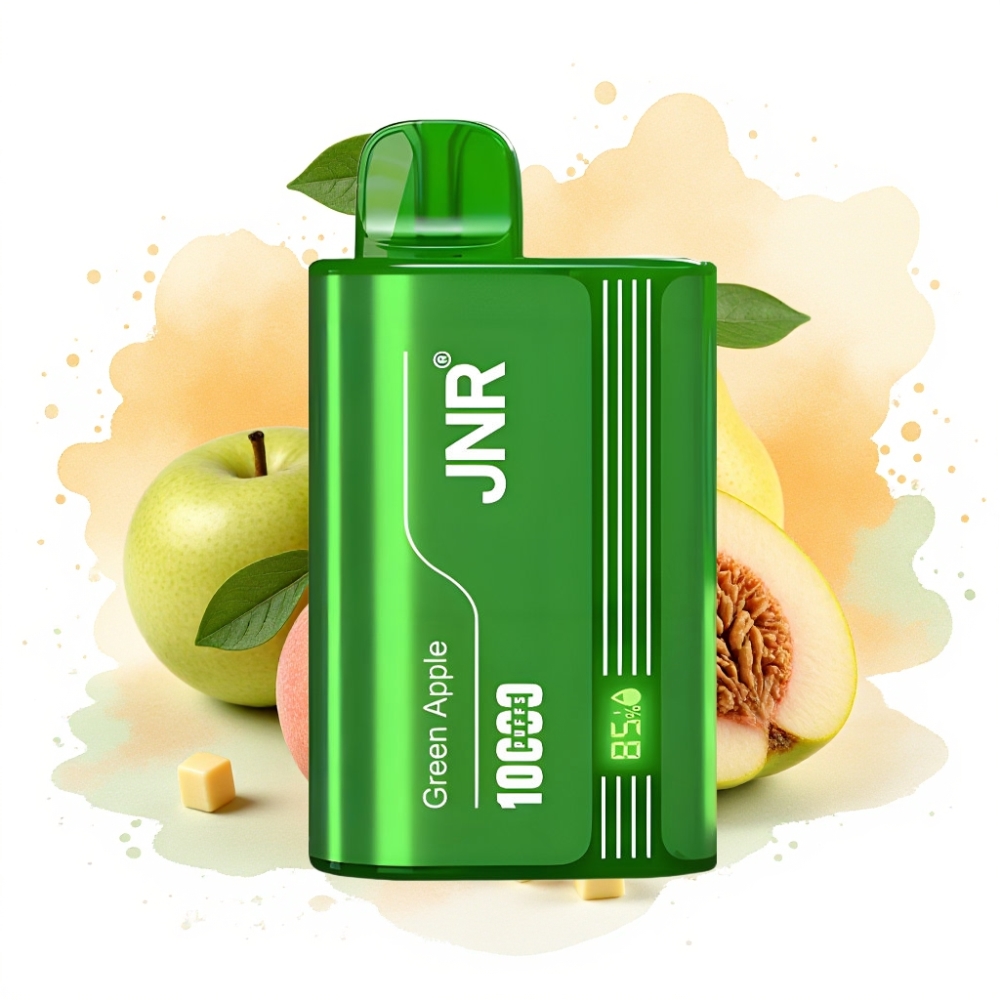JNR Tank 10000 Puffs Adjustable Airflow 650mAh Dual Mesh Green Apple Peach Pear