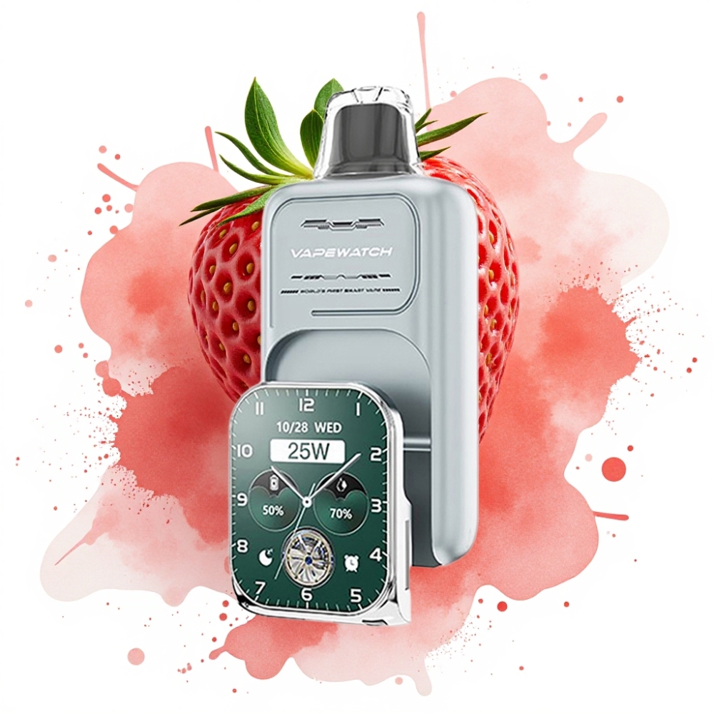 JNR VapeWatch 30000 Puffs 19mL 5% Dual Mesh Strawberry Ice