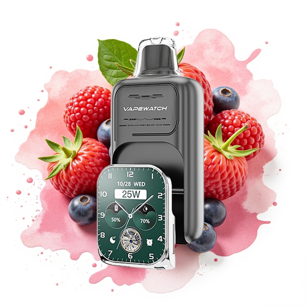 JNR VapeWatch 30000 Puffs Triple Berry 19mL 5% Dual Mesh Type-C