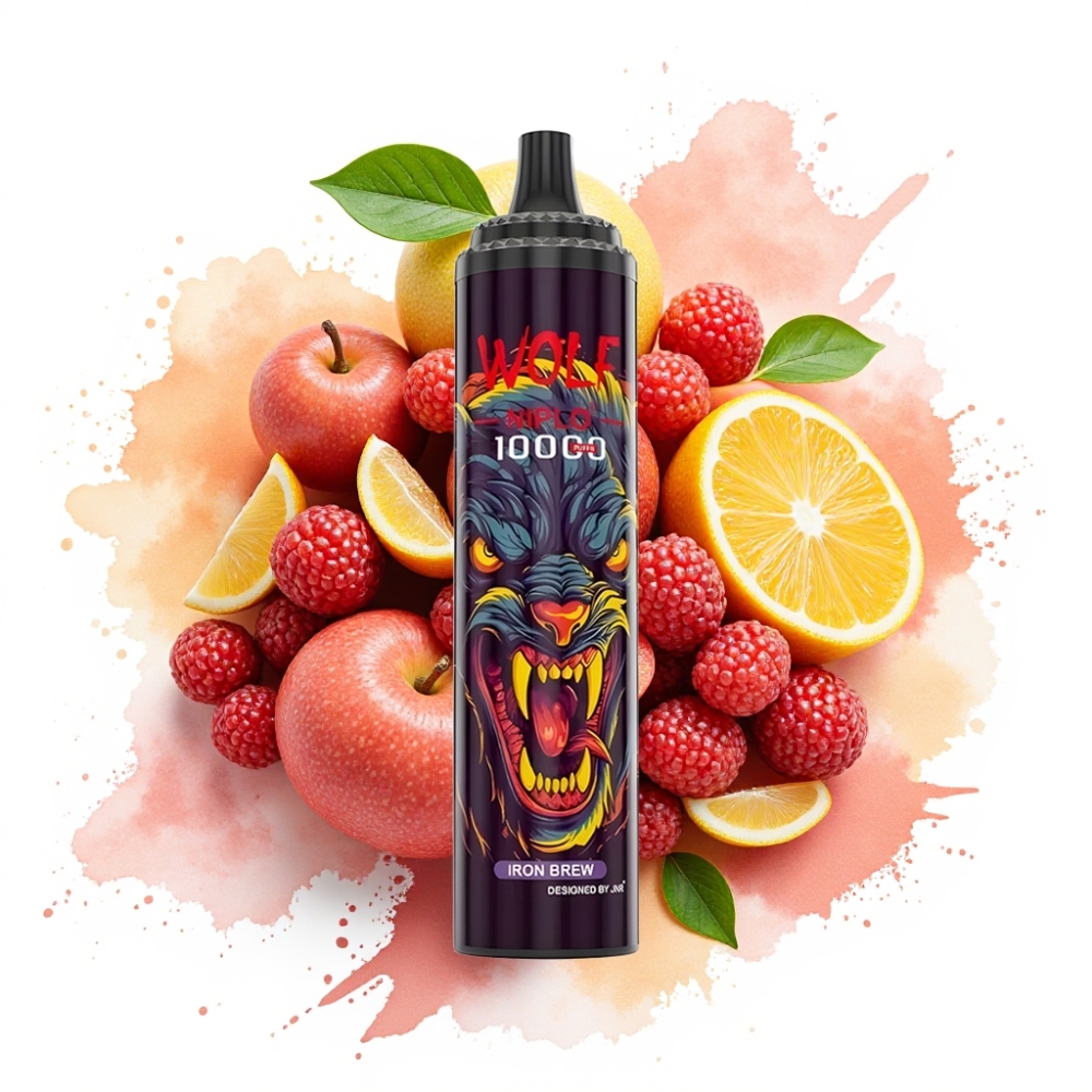 JNR Wolf Niplo 10000 Puffs 20ml Iron Brew